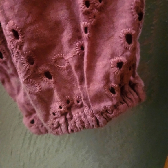 Maurice's off the shoulder Boho top-Fall rose color - Picture 5 of 7